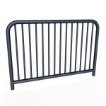 Bariera Drogowa U11a 150x150(110) Szczeblinkowa - fi 60,3 fi 48,3 -Do Wbetonowania, Antracyt   