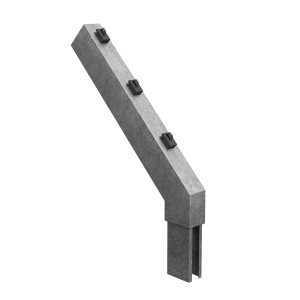 Wysięgnik ukośny do słupka 60x40 mm