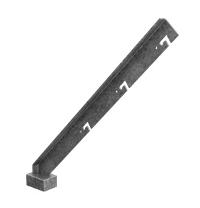 Wysięgnik ukośny 40x18x3 mm z nasadką 60x40 mm