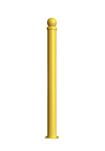 słupek żółty z kulą 60,3 mm -do przykręcenia.png