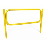 Bariera Drogowa 150x150(110) Typ Olsztyński - Do Wbetonowania, Żółta  2x fi 60,3 mm