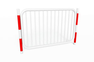 Bariera Drogowa 200x150(110) Typ Lubelski Do Wbetonowania,  Biała z Czerwonymi Pasami