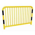 Bariera Drogowa U11a 150x150(110) Szczeblinkowa - Do Wbetonowania, Żółta z Czarnymi Pasami 
