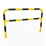 Bariera Drogowa z Poprzeczką 200x150(110) - Do Wbetonowania, Żółta z Czarnymi Pasami  
